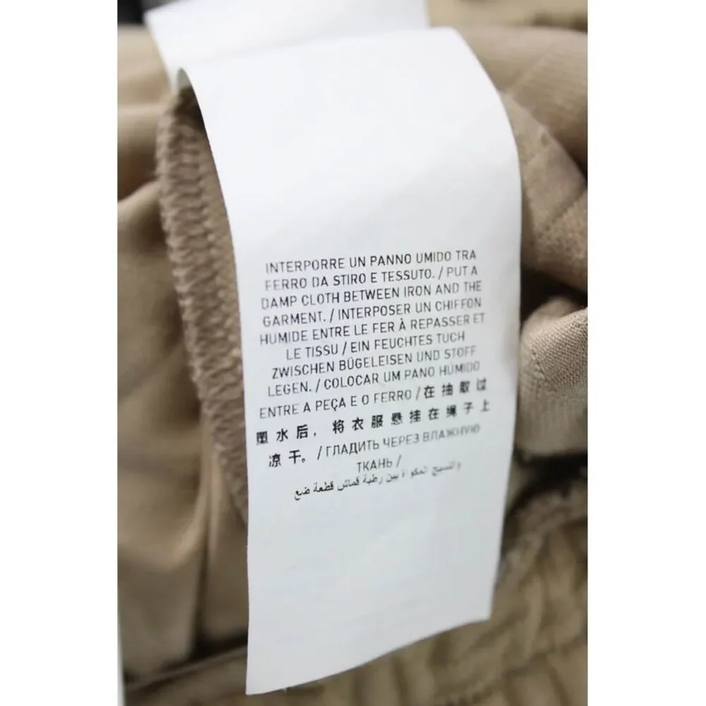 Elisabetta Franchi Girls Elastic Waistband Knit Logo Jogger Pants Brown Size 12